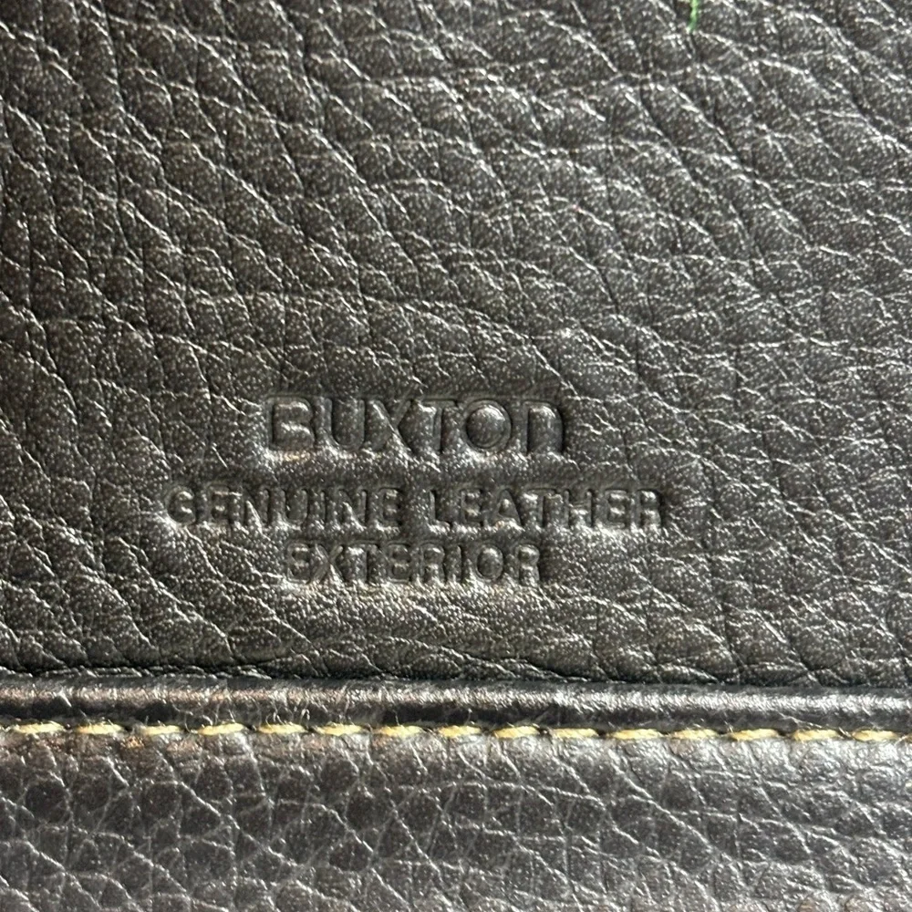 Bougie‎ Buxton Black Leather Clutch Wristlet